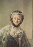 Francois-Hubert Drouais Madame Drouais Wife of the Artist (mk05) oil painting